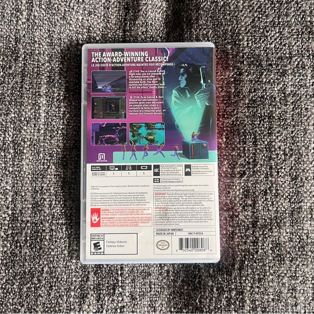 Flashback Nintendo Switch Game Complete - Picture 2 of 4